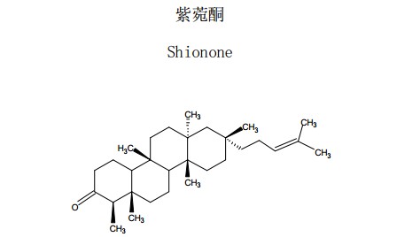紫菀酮中藥化學對照品分子結構圖