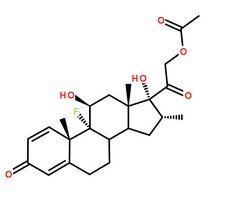 醋酸地塞米松分子結(jié)構(gòu)圖