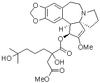 高三尖杉酯堿（高粗榧堿，后莫哈林堿）對照品